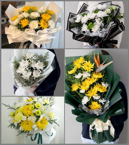 浙江省丽水青田县万阜乡白事花束代送